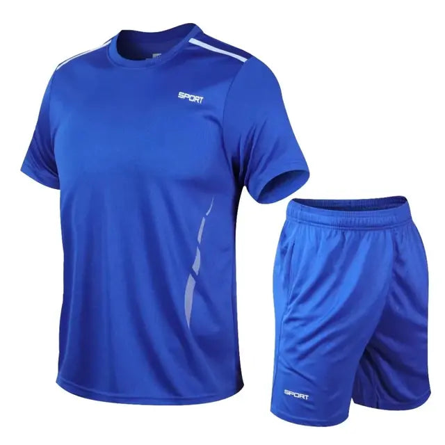 Men's Loose Fit Quick Dry Fitness Running Set