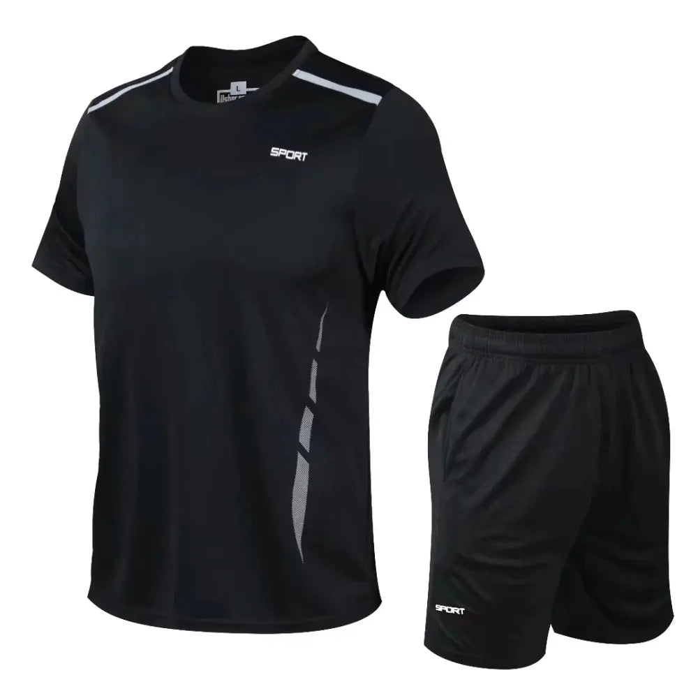 Men's Loose Fit Quick Dry Fitness Running Set
