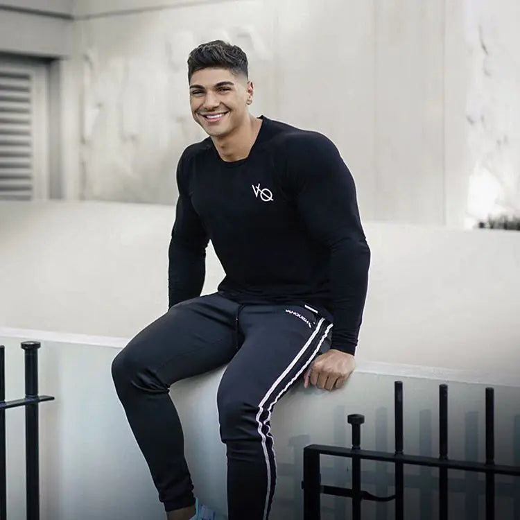 Men's Slim Fit Sports Pants for Autumn and Winter