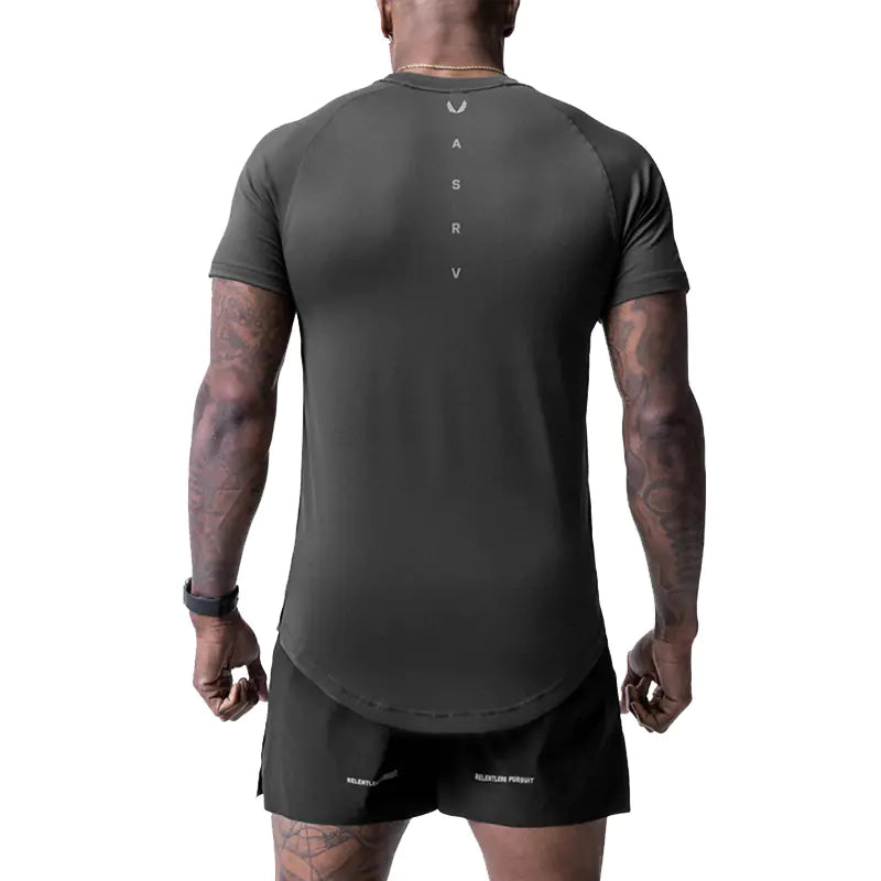 Men's Summer Loose Fit Printed Quick-Dry Sports T-Shirt