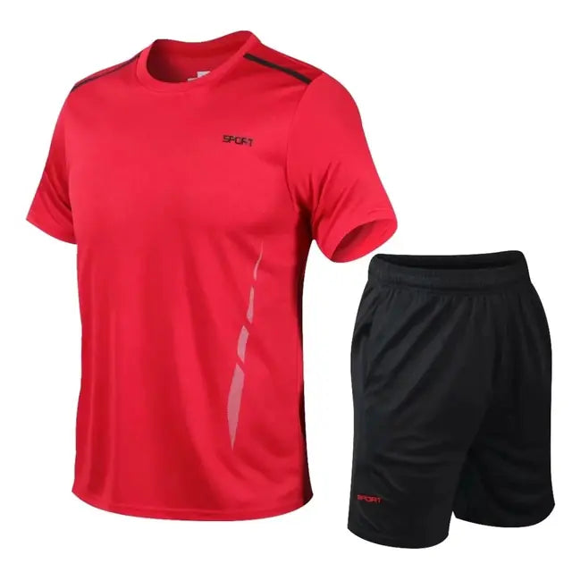 Men's Loose Fit Quick Dry Fitness Running Set