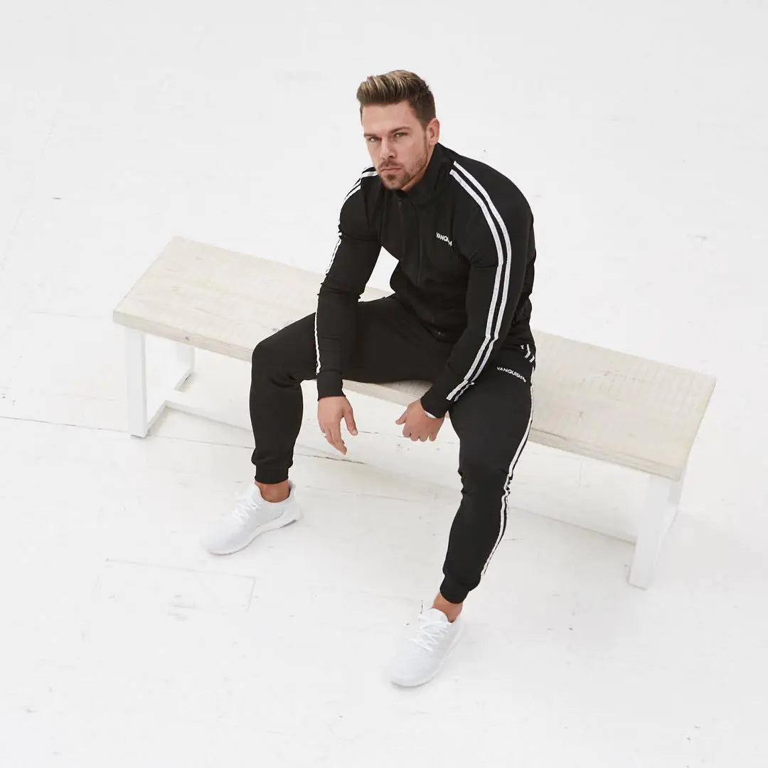 Men's Slim Fit Sports Pants for Autumn and Winter