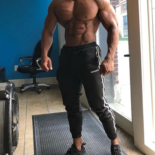 Men's Slim Fit Sports Pants for Autumn and Winter