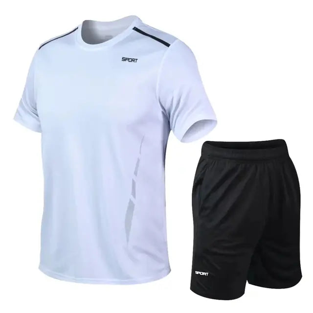 Men's Loose Fit Quick Dry Fitness Running Set