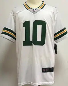Green Curve Packers #9 Watson Jersey #10 Love Football Jersey