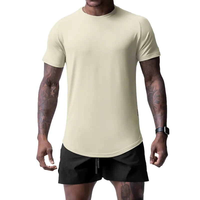 Men's Summer Loose Fit Printed Quick-Dry Sports T-Shirt