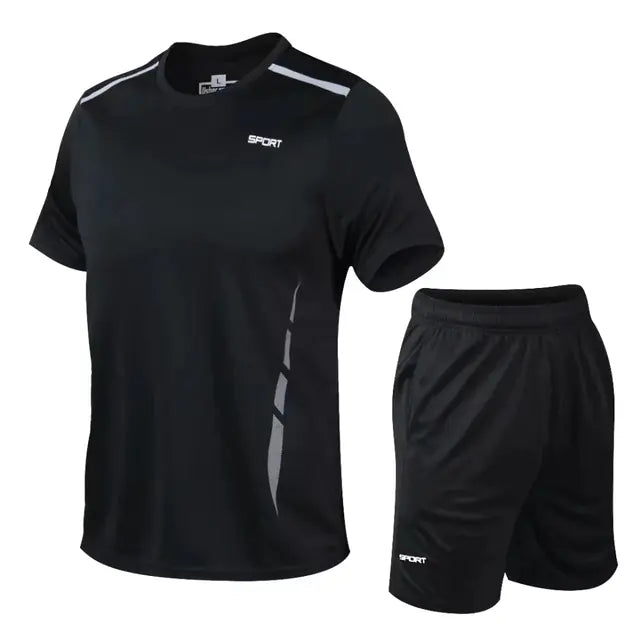 Men's Loose Fit Quick Dry Fitness Running Set
