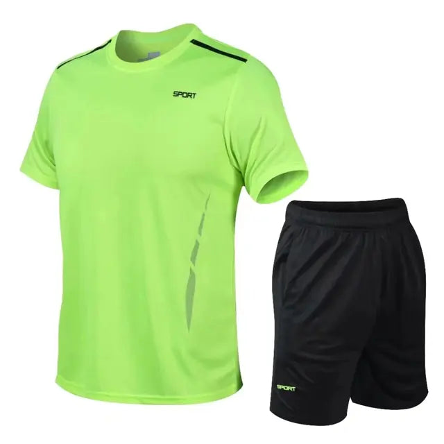 Men's Loose Fit Quick Dry Fitness Running Set