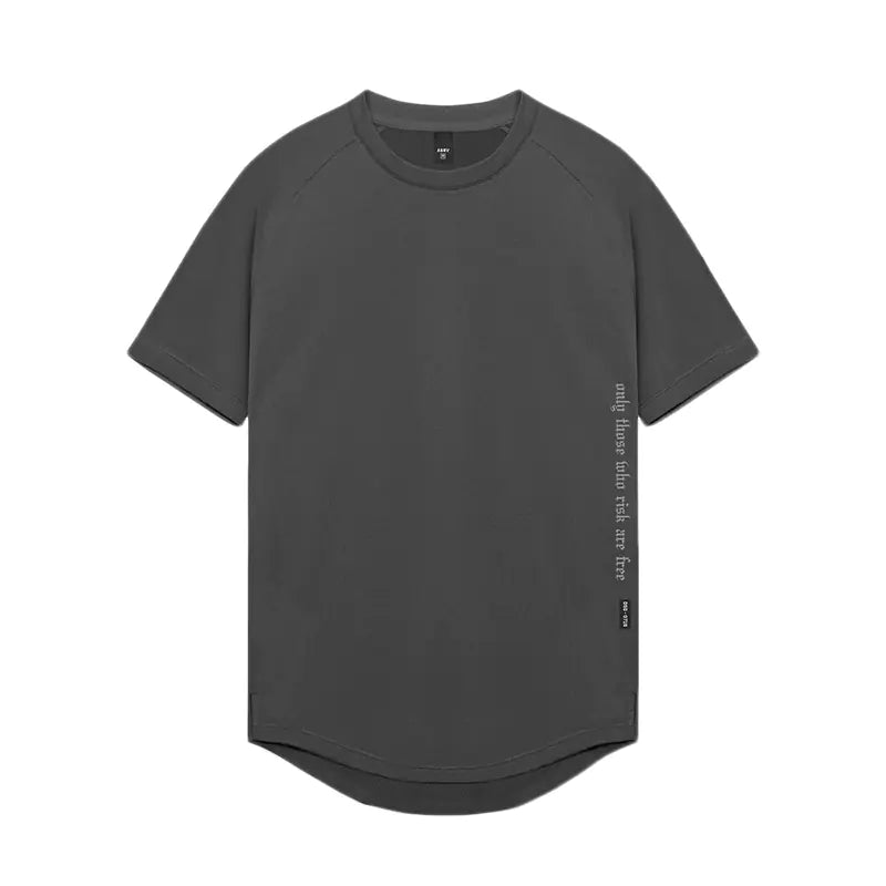 Men's Summer Loose Fit Printed Quick-Dry Sports T-Shirt