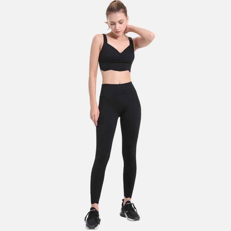 Reversible Nylon Workout and Yoga Apparel in Nude